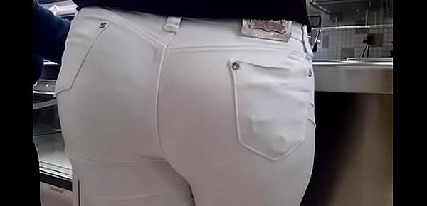  culo pantalon blanco